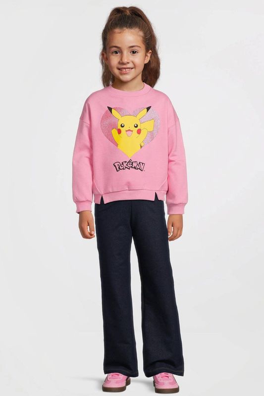 anytime - Wide Leg - Jeans - Donkerblauw - Elastische Tailleband