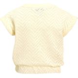 Anytime - Mouwloze Top - Off-White - Katoen - Ingebreid Patroon