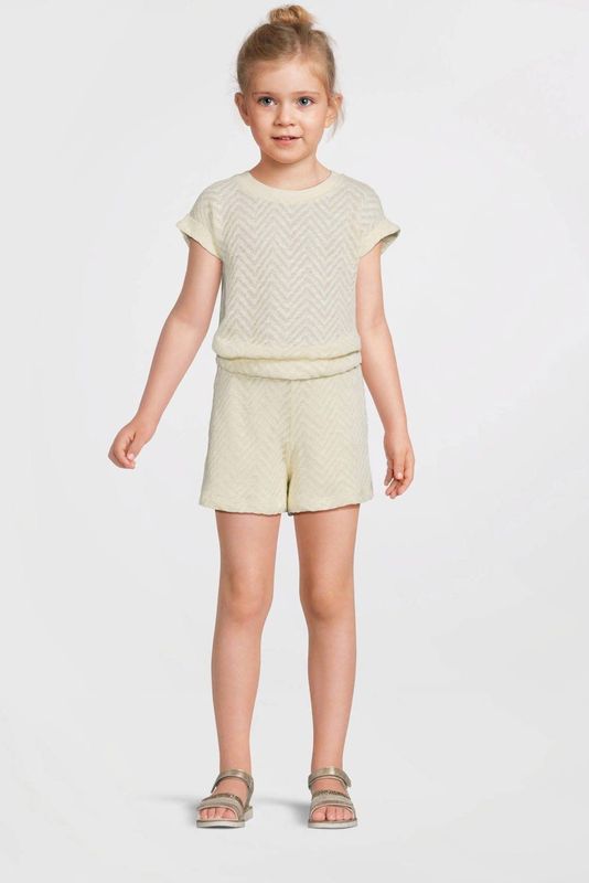 Anytime - Korte Broek - Katoen - Ingebreid Patroon - Elastische Tailleband