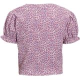 Anytime - Crinkle Top - Roze - Panterprint