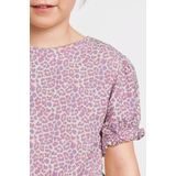 Anytime - Crinkle Top - Roze - Panterprint
