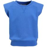 anytime - Sweat Top - Blauw - Mouwloos - Met Schoudervulling