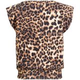 Anytime - Mouwloze Top - Panterprint - Zachte Stof