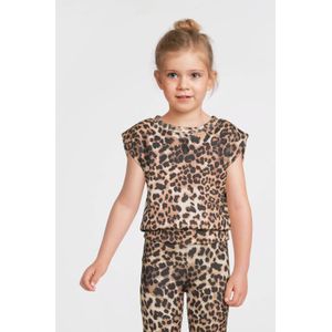 Anytime - Mouwloze Top - Panterprint - Zachte Stof