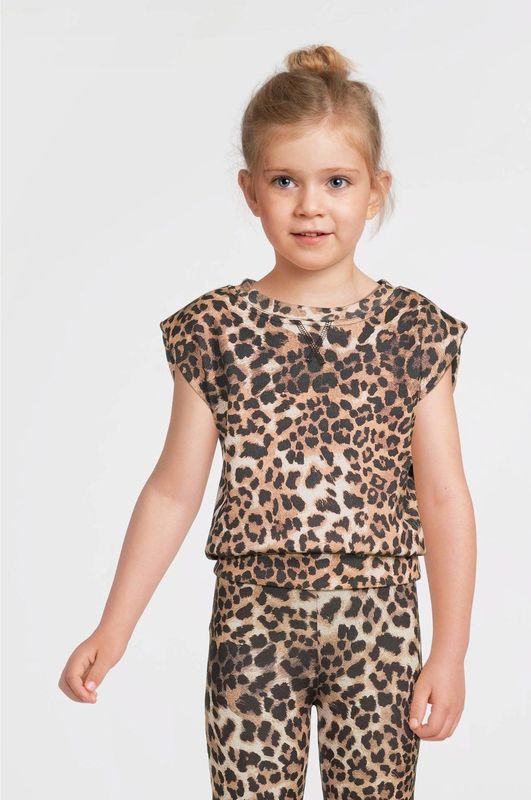 Anytime - Mouwloze Top - Panterprint - Zachte Stof