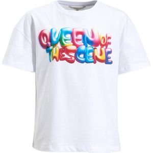 Coolcat - Oversized T-shirt - Katoen - Ronde Hals - Korte Mouwen - Printopdruk