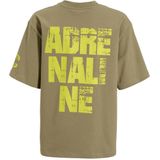 Coolcat - T-shirt - Rood - Katoen - Oversized Fit met Adrenaline-Print