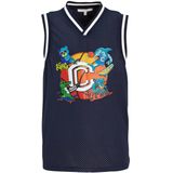Coolcat - Mase - Mesh Singlet - Donkerblauw - Mouwloos - V-hals