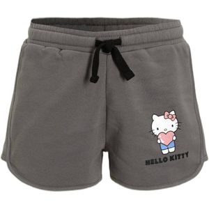 Coolcat - Sweatshort - Katoen - Zwart - Hello Kitty Print