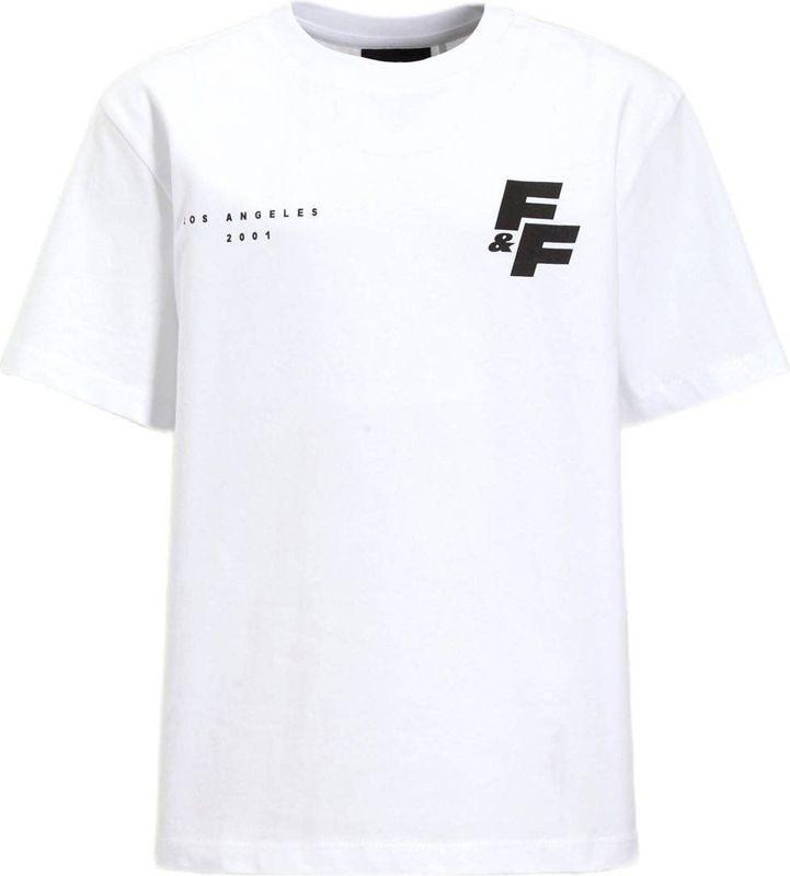 Coolcat - Fast & Furious - T-shirt - Wit - Relaxed Fit