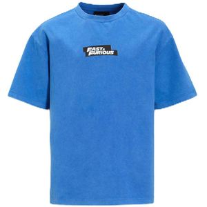 Coolcat - T-shirt - Blauw - Fast & Furious - Relaxed Fit