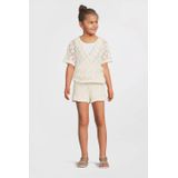 Me & My Monkey - Korte Broek - Crème - Gehaakte Katoenmix