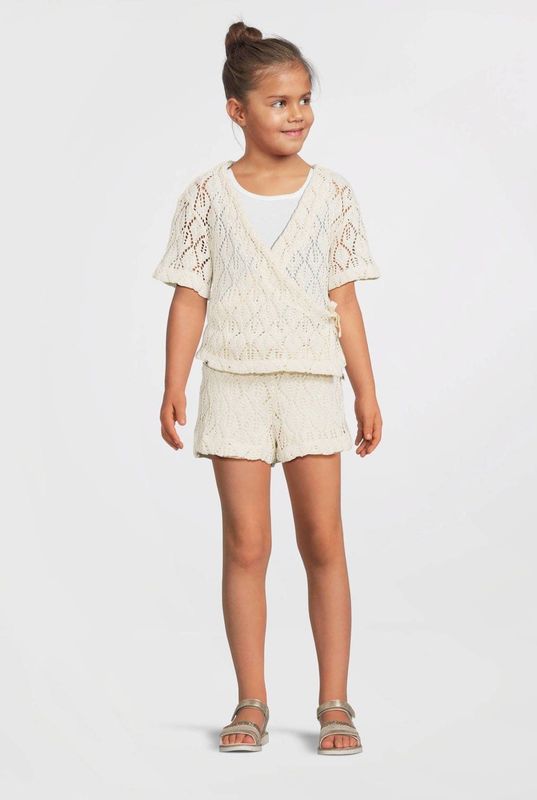 Me & My Monkey - Crochet Wrap Top - Crème - Wikkeltops