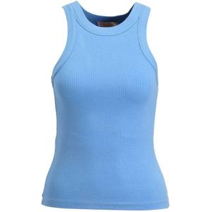 Ruby - Rib Gebreid Singlet - Lichtblauw