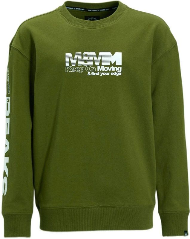 Me & My Monkey - Sweater - Khaki - Met Printopdruk