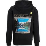 Me & My Monkey - Hoodie - Zwart - Met Printopdruk