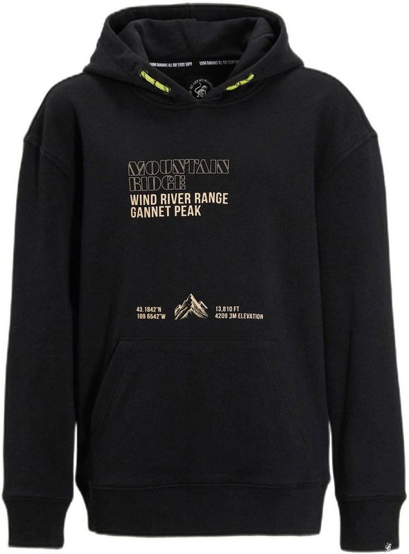 Me & My Monkey - Hoodie - Zwart - Met Printopdruk