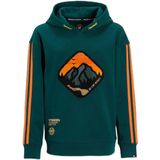 Me & My Monkey - Hoodie - Donkergroen - Met Chenille Patch