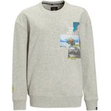 Me & My Monkey - Sweater - Grijs - Met Printopdruk