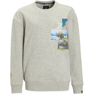 Me & My Monkey - Sweater - Grijs - Met Printopdruk