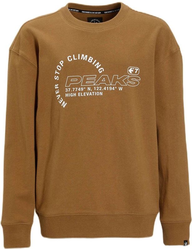 Me & My Monkey - Sweater - Bruin - Met Printopdruk