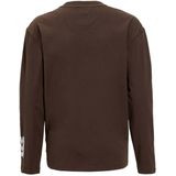 Me & My Monkey - Longsleeve - Donkerbruin - Met Printopdruk