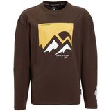 Me & My Monkey - Longsleeve - Donkerbruin - Met Printopdruk