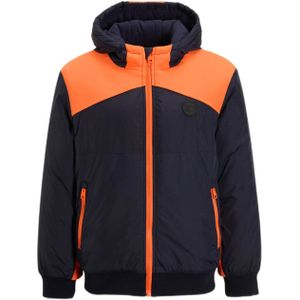 Orange Stars - Jas - Zwart/oranje - Sportief Model - Met Capuchon en Ritssluiting