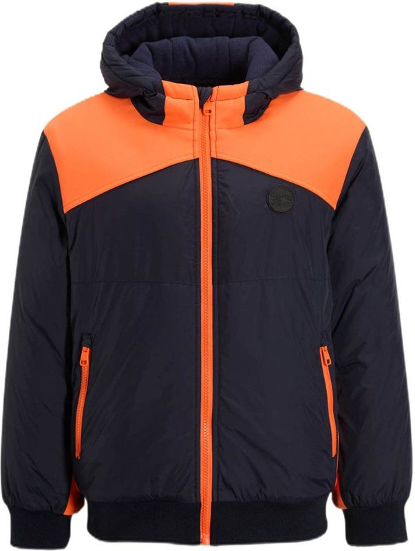 Orange Stars - Jas - Zwart/oranje - Sportief Model - Met Capuchon en Ritssluiting