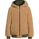Anytime - Korte Gewatteerde Reversible Jas - Khaki - Voor Jongens