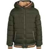 Anytime - Korte Gewatteerde Reversible Jas - Khaki - Voor Jongens