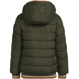 Anytime - Korte Gewatteerde Reversible Jas - Khaki - Voor Jongens