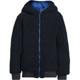 Anytime - Korte Gewatteerde Reversible Jas - Blauw