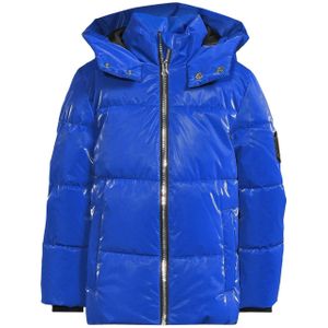 Coolcat - Jessy - Gecoate Pufferjas - Blauw - Met Capuchon en Ritssluiting