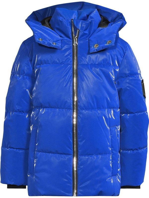 Coolcat - Jessy - Gecoate Pufferjas - Blauw - Met Capuchon en Ritssluiting