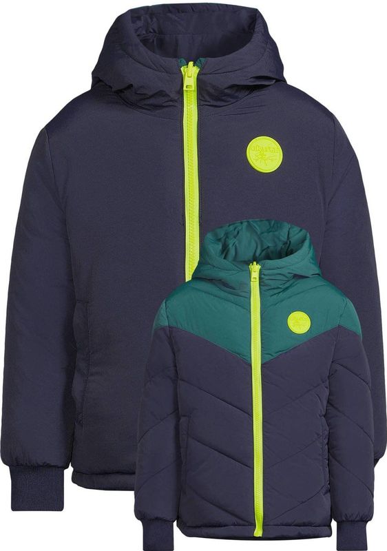 Orange Stars - Otis - Gewatteerde Jas - Donkerblauw/Teal - Reversible