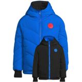 Orange Stars - Omkeerbare Jas - Jongens - Gewatteerd en Effen - Winterjassen