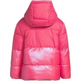 Orange Stars - Isa - Reversible Jas - Bloemenprint - Capuchon - Lange Mouwen - Colourblock Detail