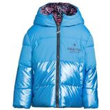 Orange Stars - Isa - Reversible Jas - All-over Print - Polyester - Capuchon - Lange Mouwen