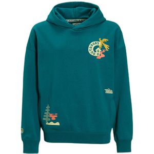 Me & My Monkey - Hoodie Ava - Donkergroen - Met Printopdruk