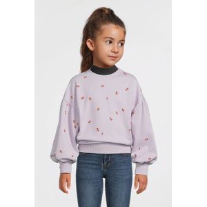 Me & My Monkey - Sofia - Sweater - Paars - Met Bloemenprint