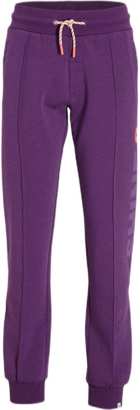 Me & My Monkey - Scuba Joggingbroek - Donkerpaars - Met Printopdruk
