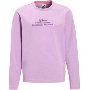 Me & My Monkey - Longsleeve - Lila - Met Tekst Print
