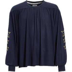 Me & My Monkey - Top - Donkerblauw - Met Sterren - Lange Mouwen