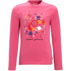 Orange Stars - Longsleeve - Roze - Met Printopdruk