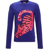 Orange Stars - Longsleeve - Katoen - Panterprint - Roze en Zwart