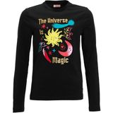 Orange Stars - Longsleeve - Zwart - Met Printopdruk - Lange Mouwen