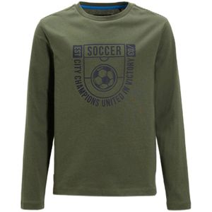 Orange Stars - Longsleeve - Jongens T-shirt - Zacht Katoen - Voetbalprint