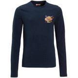 Orange Stars - Longsleeve - Navy - Met Glitterprint Cowboyhoed