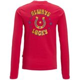 Orange Stars - Longsleeve - Roze - Met Printopdruk - Ronde Hals - Lange Mouwen